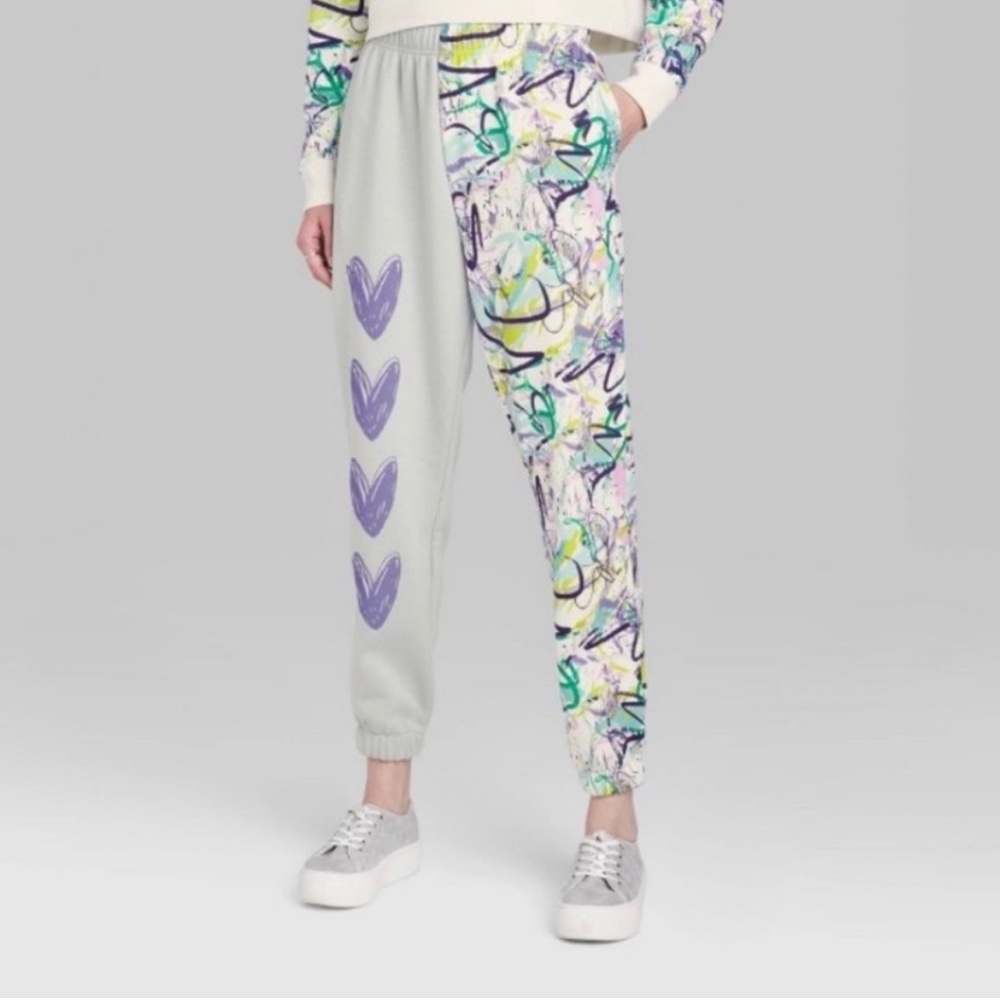Wild Fable Medium High Waisted Graphic Fleece Jogger